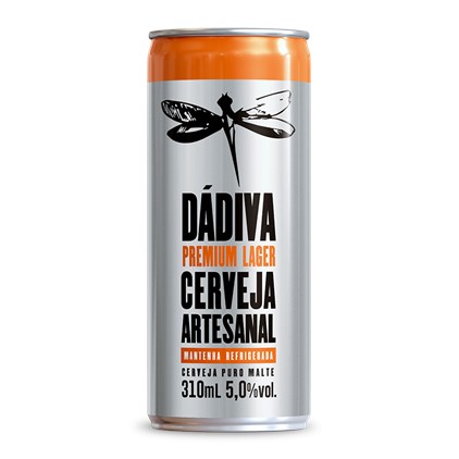 Imagem de Cerveja Dádiva Premium Lager Lata 310ml