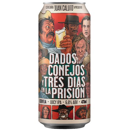Imagem de Cerveja Juan Caloto Dados, Conejos Y Três Dias En La Prisión Juicy IPA Lata 473ml