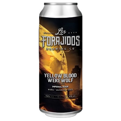 Imagem de Cerveja Los Forajidos Yellow Blood Werewolf Imperial Sour Lata 473ml