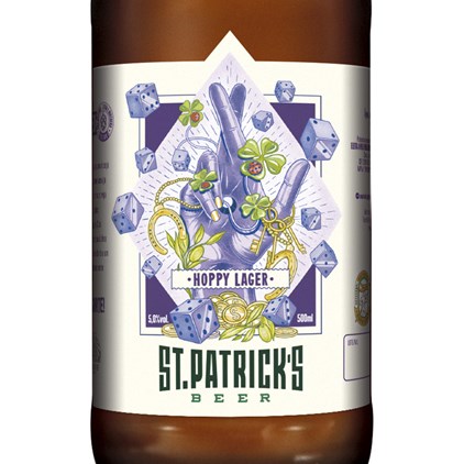 Imagem de Cerveja St. Patrick's Hoppy Lager Garrafa 500ml