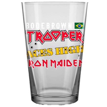 Imagem de Copo de Cerveja Bodebrown Trooper Aces High Iron Maiden 350ml