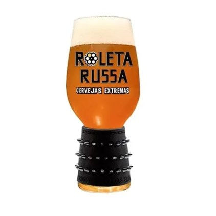 Imagem de Copo de Cerveja Roleta Russa Pulseira Preta 540ml