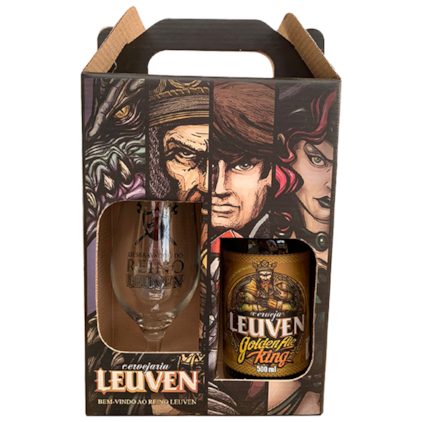 Imagem de Kit de Cerveja Leuven Golden Ale + Copo Original da Marca