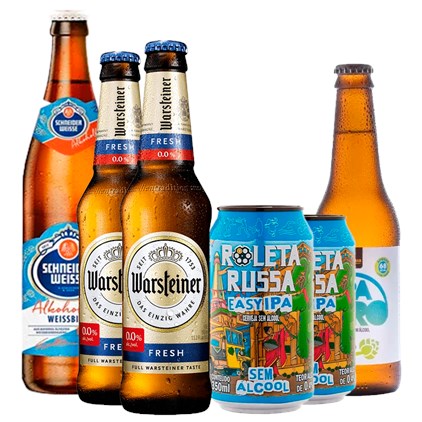 Imagem de Kit de Cervejas Sem Álcool - Compre 4 e Leve 6