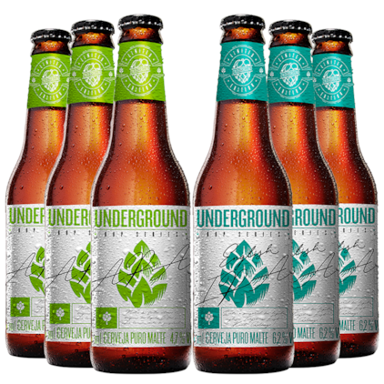 Imagem de Kit de Cervejas Underground Hop Series - Compre 3 e Leve 6