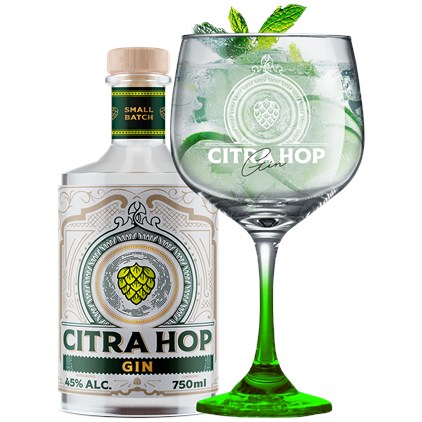 Imagem de Kit Gin Citra Hop 750ml + Taça Exclusiva Grátis