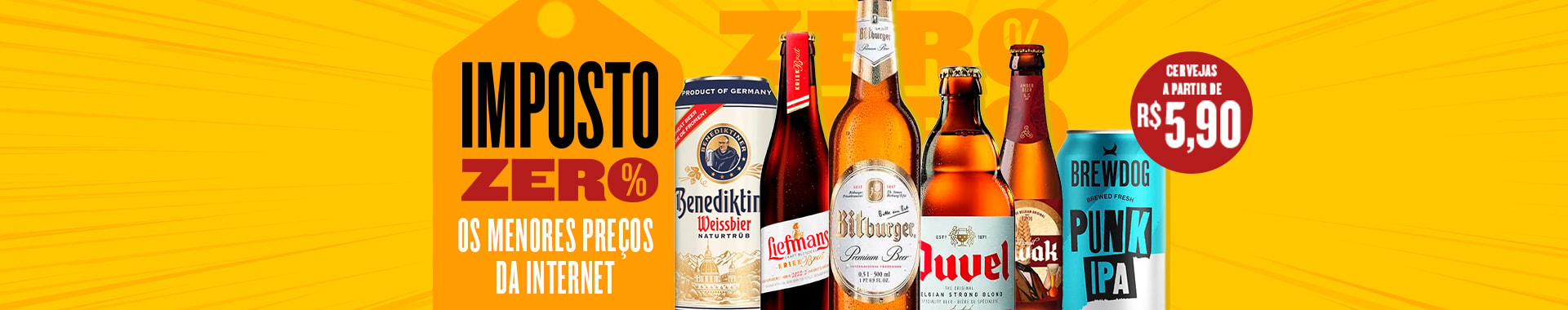 Imposto Zero - promocao de cerveja
