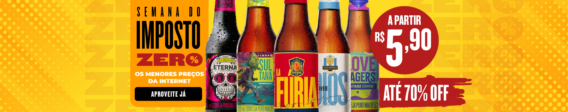 Imposto Zero - promocao de cerveja
