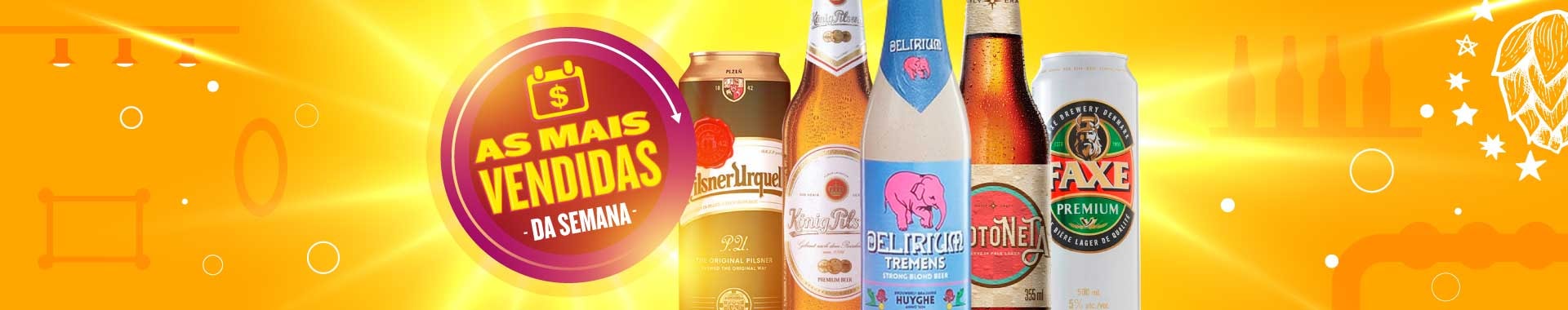 as mais vendidas - promocao de cerveja