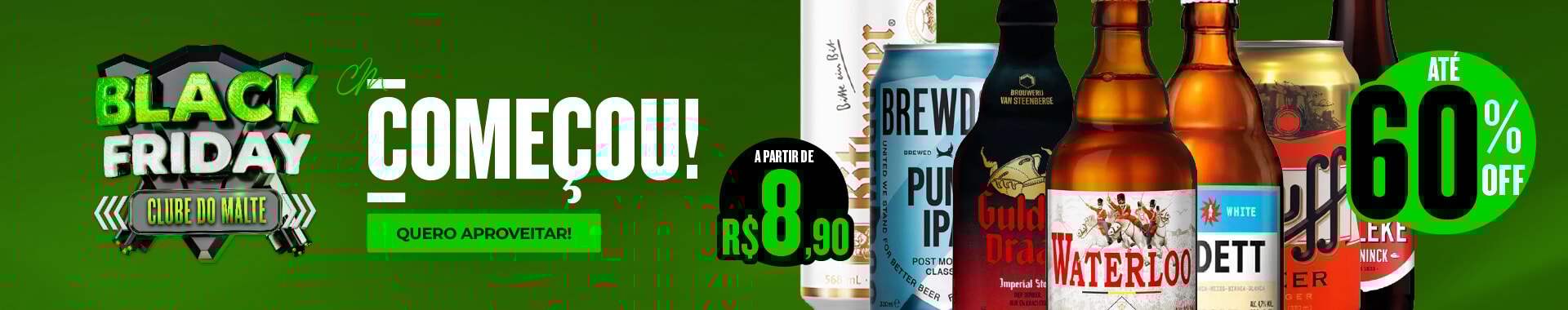 Começou - banner home