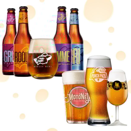 Imagem de Assinatura Beer Pack - 4 Cervejas e 1 Copo + 3 Taças Grátis (Trimestral)