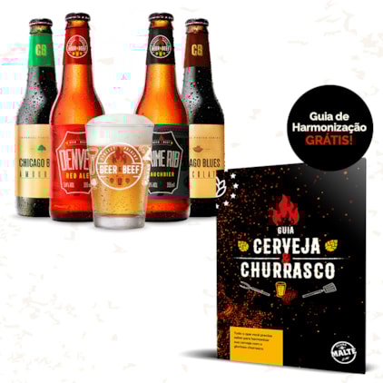 Assinatura Beer Pack -  4 Cervejas e 1 Copo - CashBack