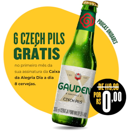 Imagem de Assinatura Caixa da Alegria Dia a Dia 8 Cervejas (6 Tchec Pils Grátis)