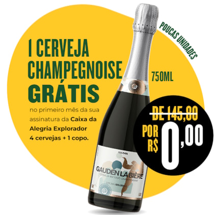 Assinatura Caixa da Alegria Explorador 4 Cervejas e 1 Copo - (Cerveja Rolhada Grátis) Imagem de Assinatura Caixa da Alegria Explorador 4 Cervejas e 1 Copo - (Cerveja Rolhada Grátis)