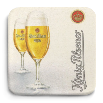 Bolacha Original Konig Pilsener Imagem de Bolacha Original Konig Pilsener