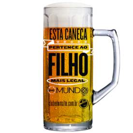 Caneca de Cerveja Filho Mais Legal do Mundo 375ml