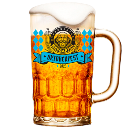 Caneca de Cerveja Verruckter Biergarten Oktoberfest 350ml