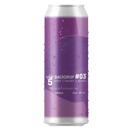 Cerveja 5 Elementos Backdrop #03 New England IPA Lata 473ml Imagem de Cerveja 5 Elementos Backdrop #03 New England IPA Lata 473ml