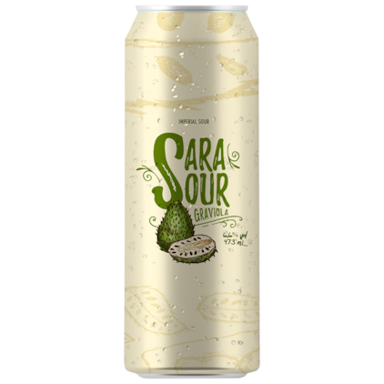 Cerveja 5 Elementos Sara Sour Graviola Imperial Sour Lata 473ml Imagem de Cerveja 5 Elementos Sara Sour Graviola Imperial Sour Lata 473ml