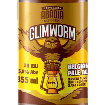 Cerveja Abadia Glimworm Belgian Pale Ale Garrafa 355ml Imagem de Cerveja Abadia Glimworm Belgian Pale Ale Garrafa 355ml