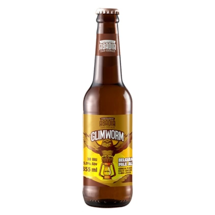 Cerveja Abadia Glimworm Belgian Pale Ale Garrafa 355ml Imagem de Cerveja Abadia Glimworm Belgian Pale Ale Garrafa 355ml