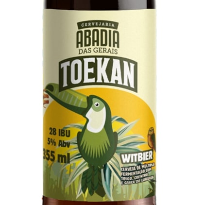 Cerveja Abadia Toekan Witbier Garrafa 355ml Imagem de Cerveja Abadia Toekan Witbier Garrafa 355ml