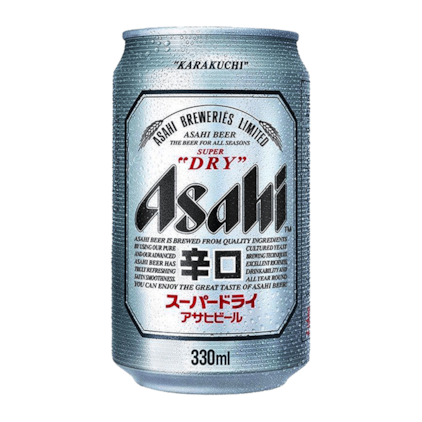 Cerveja Asahi Super Dry Lata 330ml Imagem de Cerveja Asahi Super Dry Lata 330ml