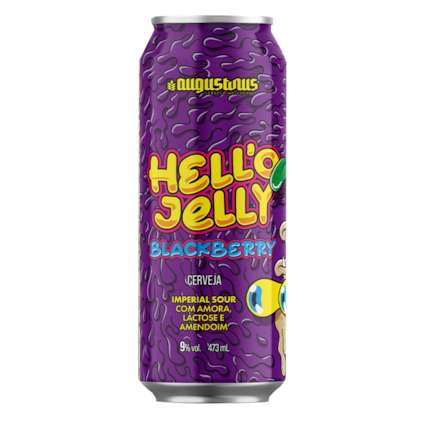 Cerveja Augustinus Hello Jelly Blackberry Imperial Sour Lata 473ml Imagem de Cerveja Augustinus Hello Jelly Blackberry Imperial Sour Lata 473ml