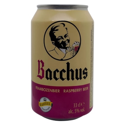 Cerveja Bacchus Frambozernbier Lata 330ml Imagem de Cerveja Bacchus Frambozernbier Lata 330ml