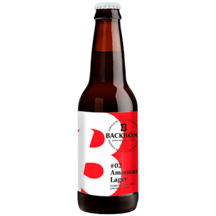 Cerveja Backbone #02 American Hop Lager Garrafa 355ml Imagem de Cerveja Backbone #02 American Hop Lager Garrafa 355ml