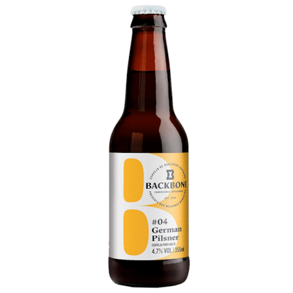 Cerveja Backbone #04 German Pilsner Garrafa 355ml Imagem de Cerveja Backbone #04 German Pilsner Garrafa 355ml