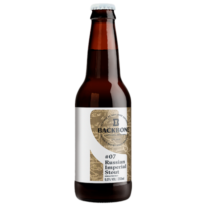 Cerveja Backbone #07 Russian Imperial Stout Garrafa 355ml Imagem de Cerveja Backbone #07 Russian Imperial Stout Garrafa 355ml