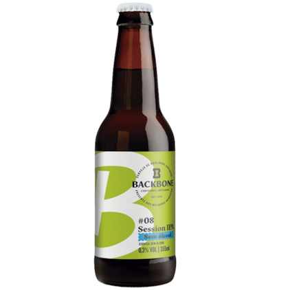 Cerveja Backbone #08 Session IPA Sem Álcool Garrafa 355ml Imagem de Cerveja Backbone #08 Session IPA Sem Álcool Garrafa 355ml