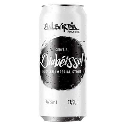 Cerveja Balbúrdia + Colab 5 Elementos Diabéisso Russian Imperial Stout Lata 473ml Imagem de Cerveja Balbúrdia + Colab 5 Elementos Diabéisso Russian Imperial Stout Lata 473ml
