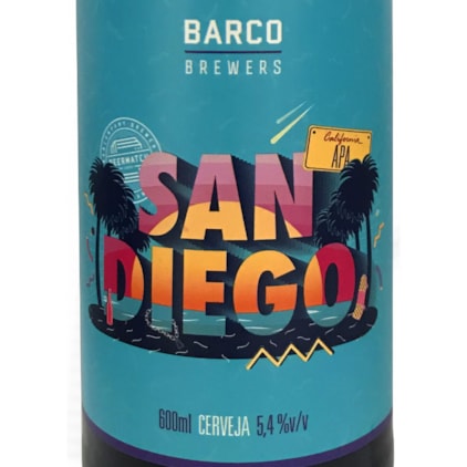 Cerveja Barco San Diego APA Garrafa 600ml Imagem de Cerveja Barco San Diego APA Garrafa 600ml