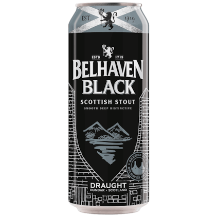 Cerveja Belhaven Black Scottish Stout Lata 440ml Imagem de Cerveja Belhaven Black Scottish Stout Lata 440ml