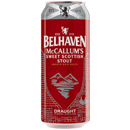 Cerveja Belhaven McCallum's Sweet Scottish Stout Lata 440ml Imagem de Cerveja Belhaven McCallum's Sweet Scottish Stout Lata 440ml