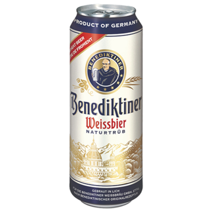 Cerveja Benediktiner Weissbier Lata 500ml Imagem de Cerveja Benediktiner Weissbier Lata 500ml