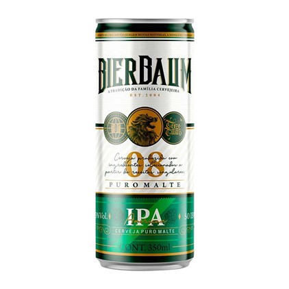 Cerveja Bierbaum American IPA Lata 350ml