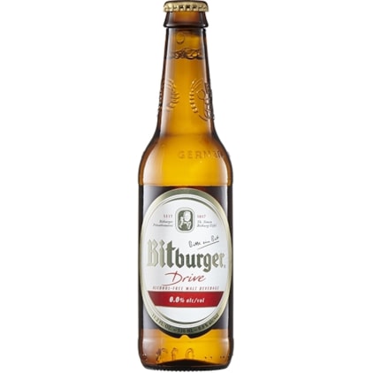 Cerveja Bitburger Premium Pils Drive Alkoholfrei Garrafa 330ml Imagem de Cerveja Bitburger Premium Pils Drive Alkoholfrei Garrafa 330ml
