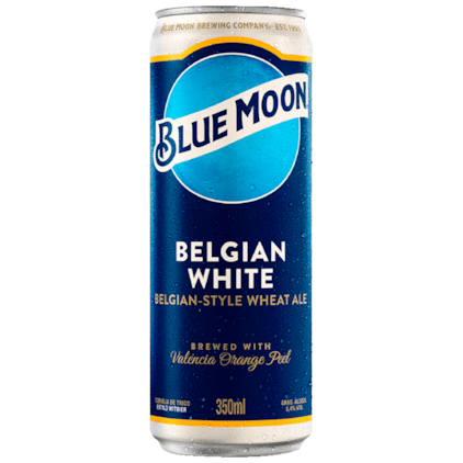Cerveja Blue Moon Lata 350ml Imagem de Cerveja Blue Moon Lata 350ml