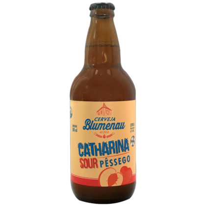 Cerveja Blumenau Catharina Sour Pêssego Garrafa 500ml Imagem de Cerveja Blumenau Catharina Sour Pêssego Garrafa 500ml