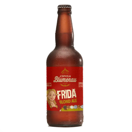 Cerveja Blumenau Frida Blond Ale Garrafa 500ml Imagem de Cerveja Blumenau Frida Blond Ale Garrafa 500ml