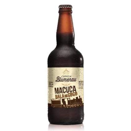 Cerveja Blumenau Macuca Imperial Stout Bala de Coco Garrafa 500ml Imagem de Cerveja Blumenau Macuca Imperial Stout Bala de Coco Garrafa 500ml