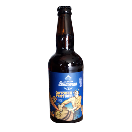 Cerveja Blumenau Oktoberfest Bier Garrafa 500ml Imagem de Cerveja Blumenau Oktoberfest Bier Garrafa 500ml