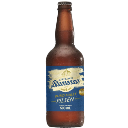 Cerveja Blumenau Pilsen Garrafa 500ml Imagem de Cerveja Blumenau Pilsen Garrafa 500ml