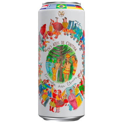 Cerveja Bodebrown 330 Anos de Curitiba Ciranda das Etnias Easy Lager Lata 473ml Imagem de Cerveja Bodebrown 330 Anos de Curitiba Ciranda das Etnias Easy Lager Lata 473ml