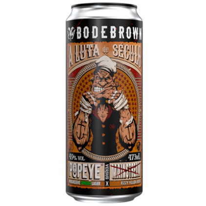 Cerveja Bodebrown A Luta do Século Popeye German Lager Lata 473ml Imagem de Cerveja Bodebrown A Luta do Século Popeye German Lager Lata 473ml