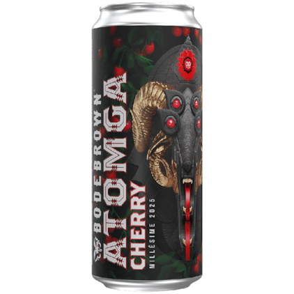 Cerveja Bodebrown Atomga Cherry Millésime 2025 Imperial Stout Lata 470ml