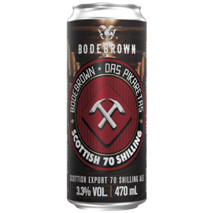 Cerveja Bodebrown das Pikaretas Scottish Export 70 Shilling Ale Lata 470ml